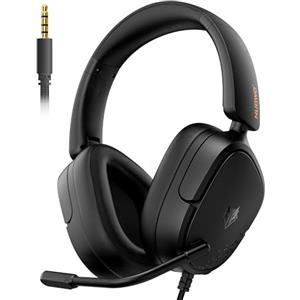 NUBWO HG04L Cuffie Gaming per PS5/PS4, Xbox Series X|S/Xbox One, Switch - Leggere 250g, Microfono Unidirezionale Clear, Paraorecchie in Memory Foam Morbido, Jack da 3,5mm per Gaming e Lavoro