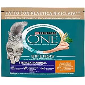 Purina One Bifensis Sterilcat Hairball Crocchette Gatti Sterilizzati Pollo e Cereali 800g