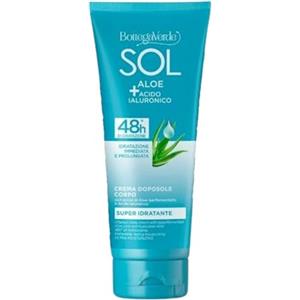 Bottega Verde - SOL Aloe e Acido Ialuronico, Crema Doposole Corpo con Acido Ialuronico e Aloe, 200ml, Idrata Fino a 48 Ore e Prolunga l'Abbronzatura
