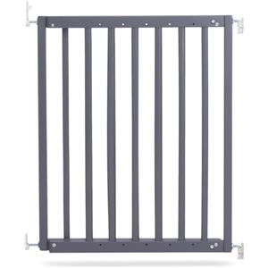 Safetots Cancelletto per Scale Robusto in Legno con Montaggio a Vite, Grigio, 63,5cm - 105,5cm, Cancelletto per Bambini in Legno, Barriera di Sicurezza con Montaggio a Vite, Installazione Facile