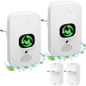 XEOOCE Purificatore d'aria per casa e camera da letto, mini ionizzatore plug-in con ioni negativi, eliminatore di odori di fumo, animali domestici e scarpe, silenzioso e senza filtro, per cucina/ufficio