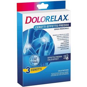 Coswell Dolorelax Cerotti Effetto Freddo per Alleviare Dolore da Distorsioni e Contusioni