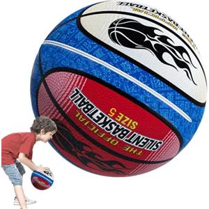 lisutupode Pallone Da Basket Allenamento A Basso Rumore PU Dimensione 5/7 Silent Pallacanestro Pallone in Schiuma Ad Alta Densità, Alta Elasticità Strumento Di Allenamento Silenzioso per E Adulti