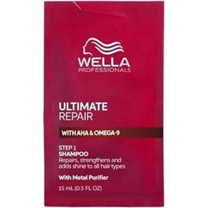 Wella Professionals Ultimate Repair Shampoo per la pulizia profonda - Shampoo riparativo con tecnologia Metal Purifier contro le sostanze nocive - Shampoo idratante dal profumo di lusso - 15 ml