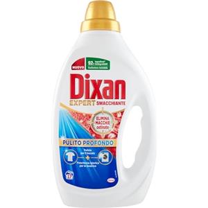 Dixan Liquido Expert Smacchiante Detersivo Lavatrice (17 Lavaggi), Detersivo liquido lavatrice per una pulizia profonda del bucato e freschezza igienica per la lavatrice, Rimuove le macchie da 20°C.