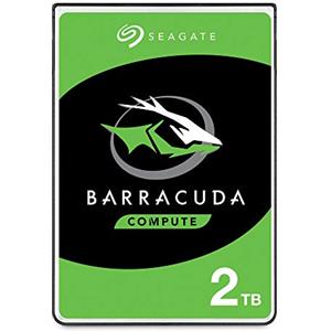 Seagate BarraCuda 2TB, Unità disco interna, 2.5, SATA 6GB/s, 5400 RPM, 128 MB cache (ST2000LMZ15)