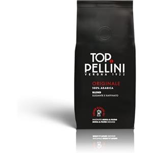 Pellini Top Originale 100% Arabica - Caffè Macinato Moka, Note di Cioccolato, Biscotti e Agrumi, Tostatura Lenta, Aroma Intenso e Autentico Italiano, 185g, Formato Morbido con Valvola Salvafreschezza