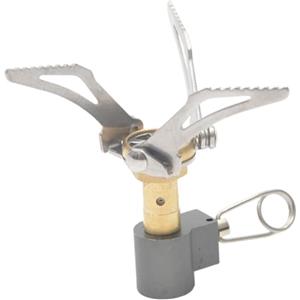 SageFurned Fornello da campeggio portatile ultraleggero 3000 W ad alta potenza pieghevole bruciatore in alluminio per escursioni all'aperto, argento, 2,5 x 5 cm (piegato)