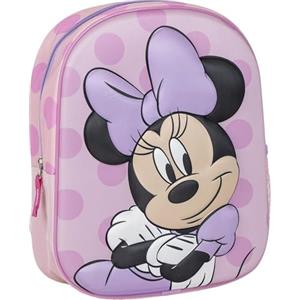CERDÁ LIFE'S LITTLE MOMENTS Zaino originale Disney Minnie Mouse per bambini con motivo a pois rosa e fiocco viola | Zaino scolastico Minnie resistente e leggero per bambine in età prescolare e elementare