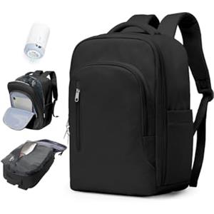 BJLFS Zaino Ryanair 40x30x20 Sottovuoto con Pompa Zaino da Viaggio Ryanair 40x20x25 Borse da Cabina per Wizzair Bagaglio a mano Easyjet 45x36x20 Sottovuoto Zaino Casual per Laptop 14 Pollici Nero