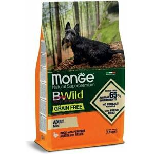Monge Bwild - Grain Free -Anatra con Patate - Mini Adult 2,5 kg -