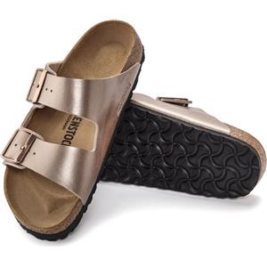 Birkenstock Sandali Arizona Birko Flor Rosa Copper Calzata Stretta Donna