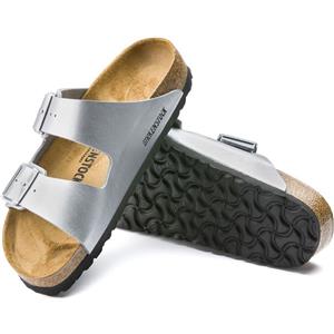 Birkenstock Sandali Arizona Birko-Flor Silver Donna Calzata Stretta