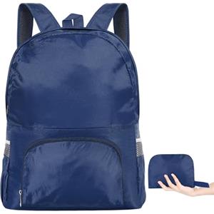 AiQInu Zaino Pieghevole Ultraleggeri, Impermeabile Multifunzione Zaino da Escursionismo Unisex zaino da viaggio Outdoor per Sport Arrampicata Campeggio Viaggio Ciclismo (Nero)