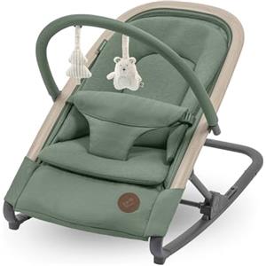 Maxi-Cosi Kori Sdraietta Neonati in Tessuto con Arco Gioco, 0-2 anni, 15 kg, Sdraietta Pieghevole, 3 Posizioni di Reclinabile, Chiusura Compatta, Cinture Easy-in, Chiusura Compatta, Beyond Green