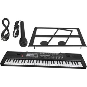 Cocoarm Tastiera Musicale Digitale per Bambini, 61 Tasti, con Microfono, 16 Timbri, 8 Effetti Percussione, 10 Ritmi, 6 Brani Demo, Organo Elettronico Portatile