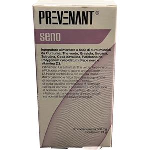 FARMACEUTICA VENETA Srl PREVENANT SENO - Integratore alimentare con curcuminoidi, the verde, graviola e vitamina D3 - 30 compresse