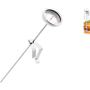 H&H Termometro Istantaneo da Cucina, Acciaio Inossidabile, Grigio