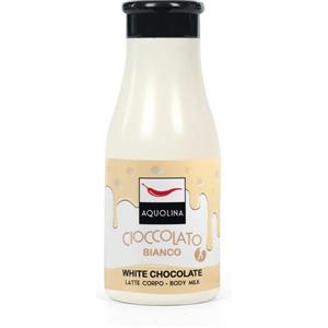 Aquolina Latte Corpo Cioccolato Bianco 250 ml - Idratante e Nutriente con Olio di Mandorle e Vitamina E