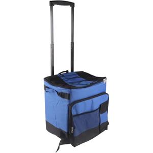 banapoy Frigo Portatile Pieghevole, Borsa Termica Morbida Isolata a Prova di Perdite da 35 Lattine con Ruote e Manico, Carrello Portaghiaccio per Spiaggia, Campeggio, Viaggi All'aperto