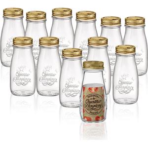 Bormioli Rocco Quattro Stagioni - Set di 6 Bottiglie da 100 cl per Conservazione Sicura