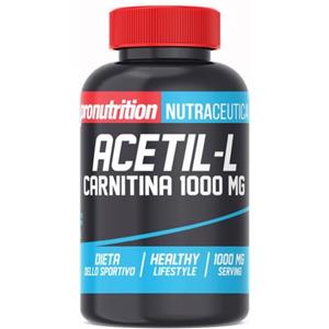 PRONUTRITION Acetil L-Carnitina 1000mg - Integratore Alimentare per Sportivi, 60 Capsule, Favorisce Metabolismo dei Grassi e Produzione di Energia
