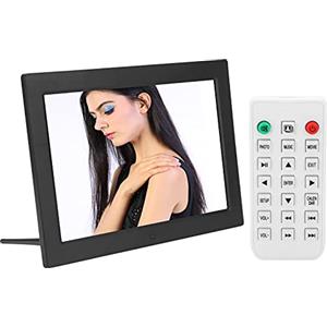 Zunate Cornice Digitale per Foto, Cornice Digitale Ad Alta Risoluzione da 12 Pollici 1280x800, Supporto per Lettore Foto/musica/video e Sveglia Calendario, con Telecomando, per per