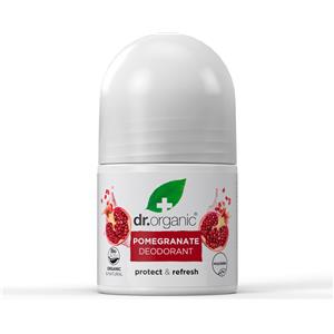 DR. ORGANIC Deodorante Melograno Biologico 50 ml - Naturale, Senza Alluminio, Delicato ed Efficace per Pelli Sensibili