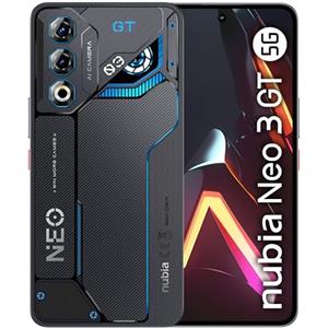 nubia Neo 3 GT 5G Smartphone Gaming Android 15, 12+12GB RAM Dinamica + 256BG ROM, Display 6.8" FHD+ 120Hz, Fotocamera 50MP, Smartphone Dual SIM, NFC, Batteria 5000mAh, Colore Intergalactic Grey