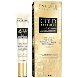 Eveline Cosmetics Crema Lifting Contorno Occhi con Peptidi d'Oro, Ceramidi e Caffeina per Riduzione Rughe e Luminosità - 20 ml