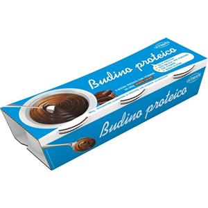Ultimate Italia Budino Proteico al Cacao - 3 Porzioni da 120g, 13g di Proteine, 12 Vitamine, Senza Glutine