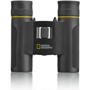 National Geographic Binocolo Tascabile 10x25 - Compatto, Gommato, con Conchiglie Pieghevoli e Borsa per il Trasporto