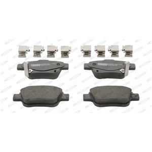 Ferodo FDB1649 - Pastiglie freno a disco, 4 pezzi, con accessori, dimensioni 45.8x102x16.3 mm, sistema frenante Bosch