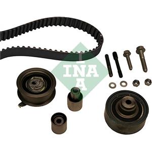 INA Kit Tendicinghia 530008210 - Cinghie Dentate 25mm, 141 Denti, Compatibile con Seat e VW