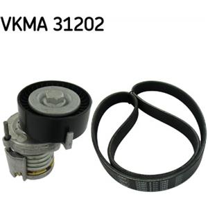 SKF VKMA 31202 Kit Multi-V: Cinghia, Tendicinghia e Pulegge per Riparazioni Complete