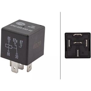 HELLA Relè 12V 5 poli - Corrente di lavoro 20A-40A, Contatto di commutazione, Codice 4RD 933 332-401