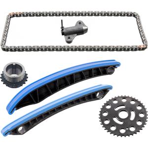 Febi Bilstein Set Catena di Controllo per Albero a Camme con Guide Scorrevoli e Tendicatena - Made in Germany