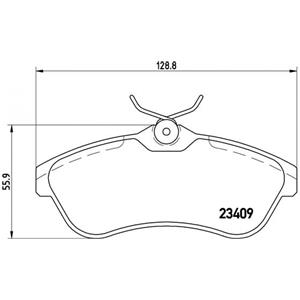 Brembo Pastiglie Freno Xtra P 61 075X - Altezza 56mm, Larghezza 129mm, Materiale BRM X L01, Senza Indicatore di Usura