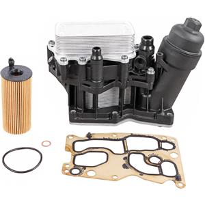 VEMO Radiatore Olio Motore per BMW - Plastica, con Filtro e Guarnizione Inclusi