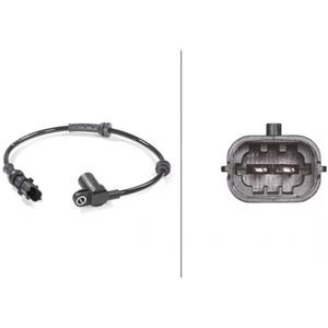 HELLA Sensore N° giri ruota 12V Assale anteriore Cavo 452mm Compatibile con OPEL