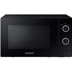 Samsung Microonde Solo, 700 W, camera di cottura epossidica da 20 l, 5 livelli di potenza, sbrinamento, nero, MS20A3010AL/EG