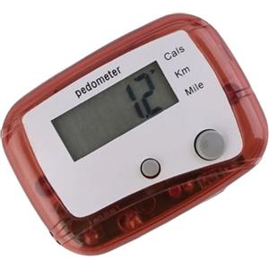 Genérico Pedometro per camminare, pedometro per camminare, display LCD digitale a poca distanza di miglia/km pedometro, contapassi con clip per fitness, esercizi, viaggi