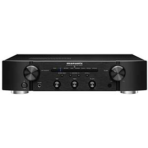 Marantz PM6007 Amplificatore integrato con connettività digitale, ingressi analogici coassiali e ottici, 2 x 45 Watt, DAC, conversione D/A per ingresso digitale, nero