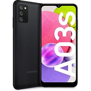 Samsung Galaxy A03s Smartphone Android, Display Infinity-V HD+ da 6,5 Pollici, 3 GB di RAM e 32 GB di Memoria Interna Espandibile, Batteria da 5.000 mAh, Nero [Versione Italiana]