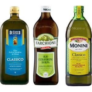 De Cecco Monini Olio Extravergine di Oliva 1 L Oliio Nativo Extravergine di oliva Classico + Olio Extravergine di Oliva De Cecco 1 L + Olio Extravergine di Oliva Farchioni 1 L
