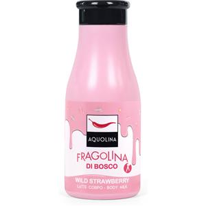Aquolina Latte Corpo Idratante Fragolina di Bosco 250 ml - Formula Nutriente con Olio di Mandorle e Burro di Karité