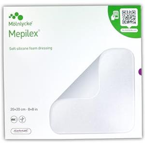 Mölnlycke Mepilex Medicazione Assorbente in Schiuma di Poliuretano 20x20 cm - 5 Pezzi