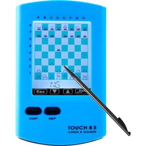 CNSENIOR Scacchiera elettronica portatile, computer 8 in 1 con allenamento AI, display HD da 2,9 pollici, set di scacchi da viaggio portatile per principianti e adulti, oltre 220 giochi master