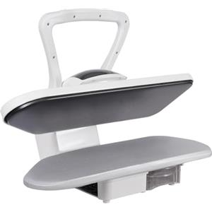 Dettchan Pressa a vapore intelligente bianca, pressa a vapore digitale con diverse impostazioni di tessuto, per camera da letto, soggiorno, negozio di abbigliamento, 68 x 53 x 26 cm