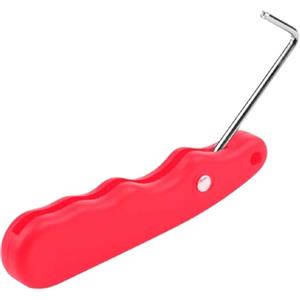 Ysyqkn Ice Skate Lace Tightener Accessorio per Stringere Lacci Pattini da Ghiaccio Strumento per Hockey Puller Ergonomico Portatile Adatto a Giocatori, Rosso